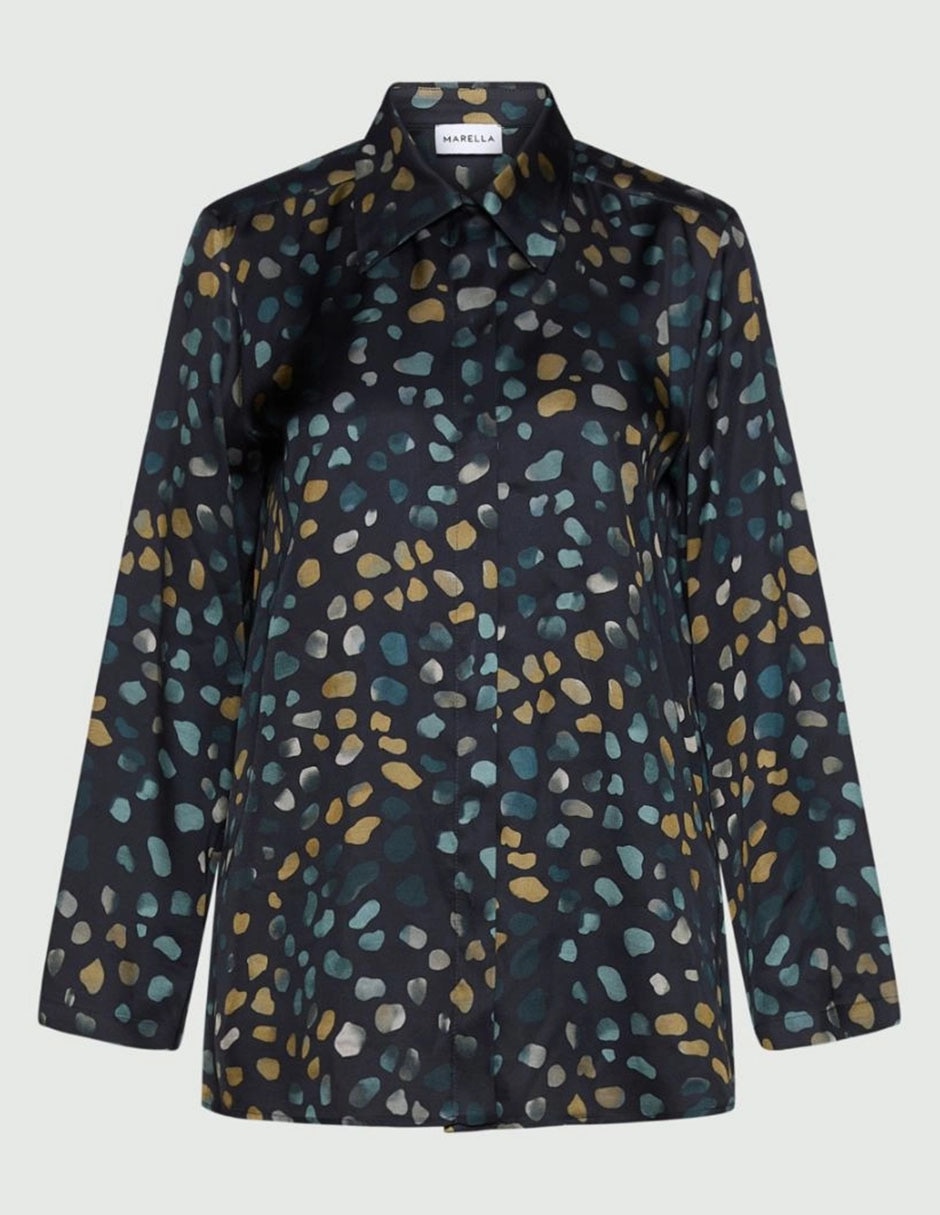 Blusa camisera manga larga para mujer 5