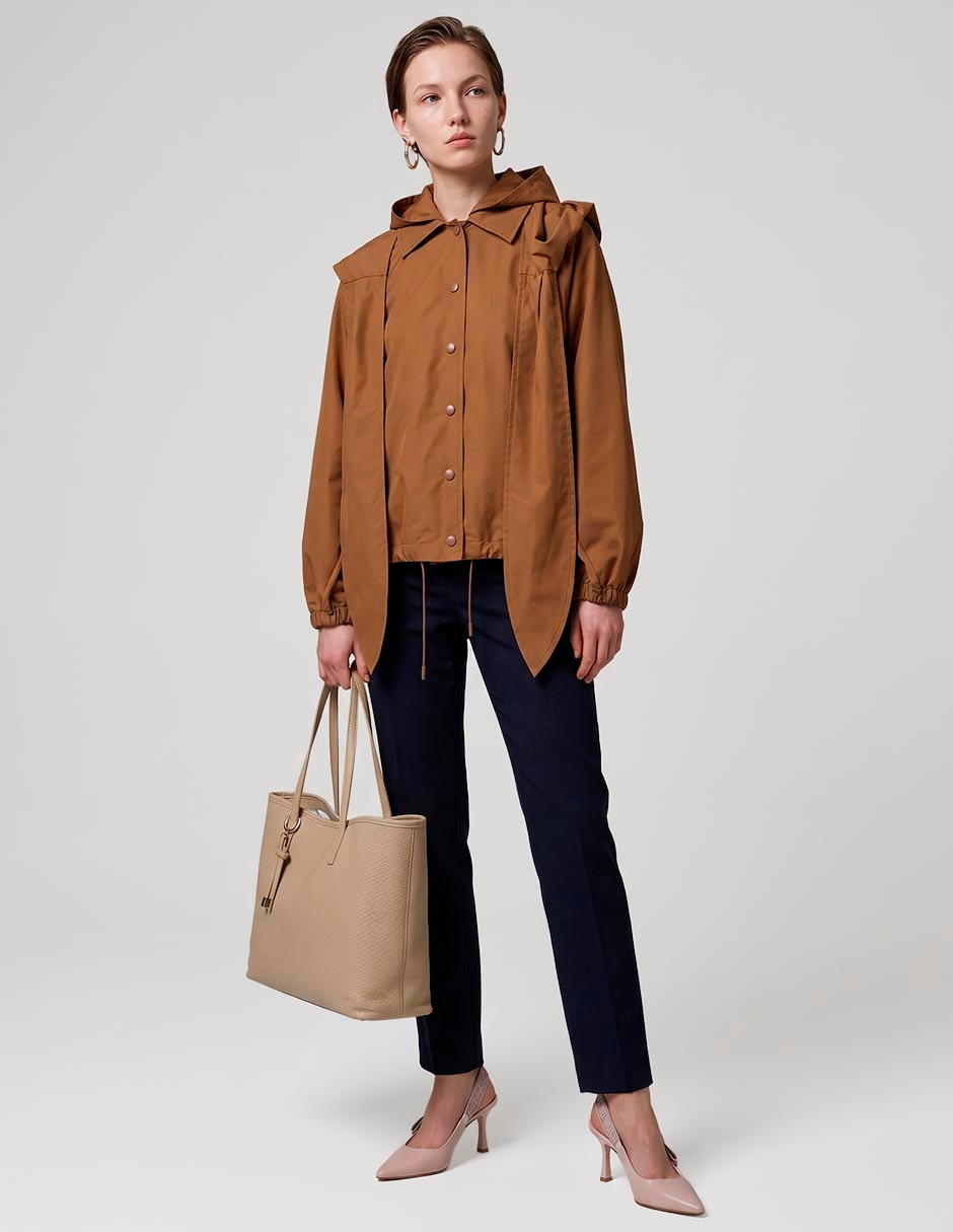 Chamarra casual impermeable para mujer