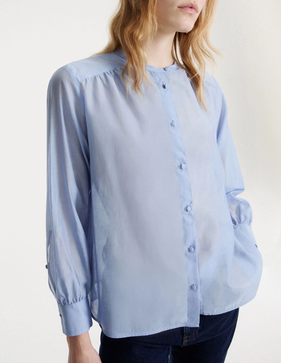 Blusa manga larga para mujer