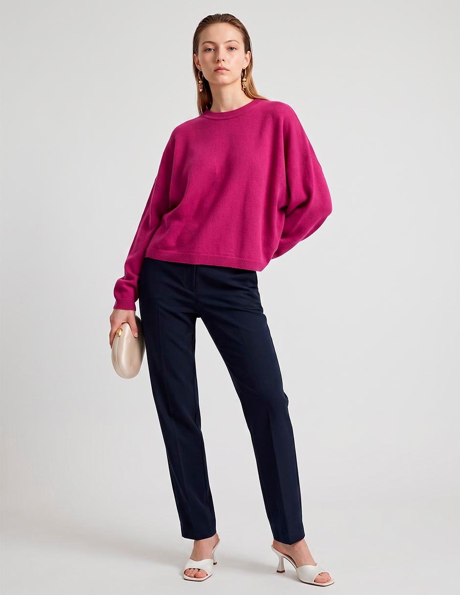 Suéter cuello redondo para mujer 3