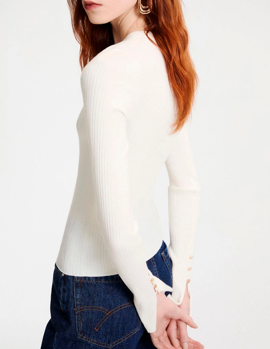 Suéter cuello redondo para mujer 3