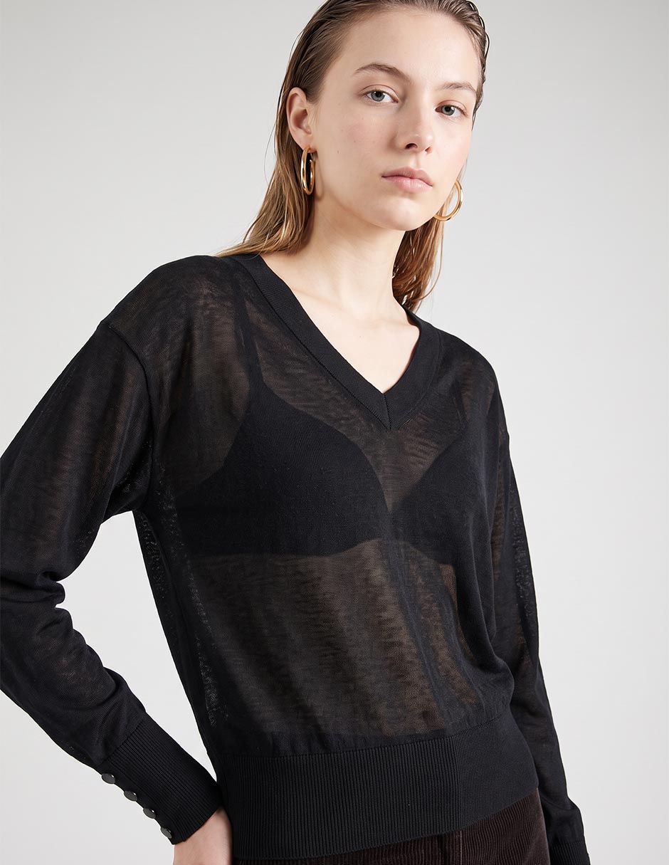 Suéter cuello v para mujer 3