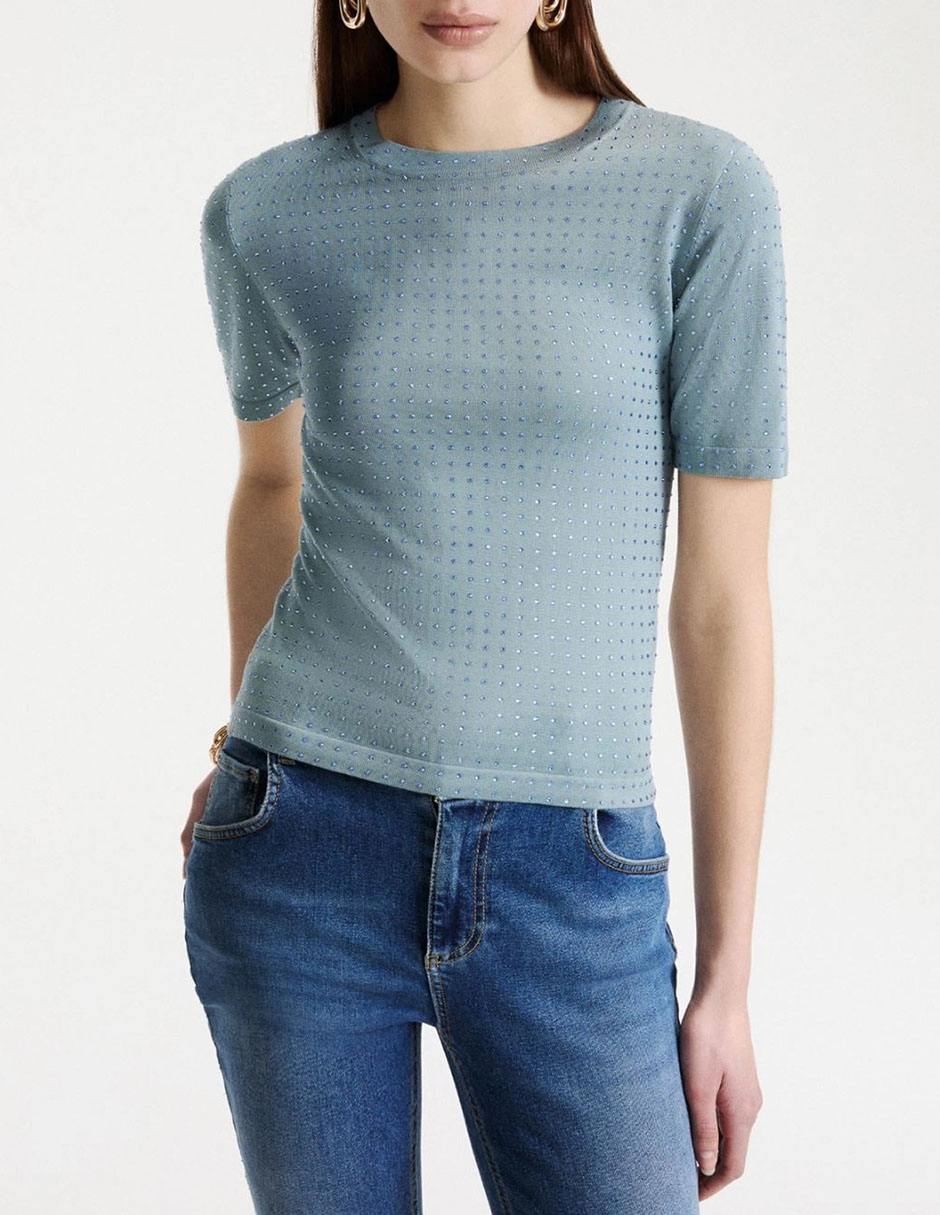 Suéter cuello redondo para mujer Suéter cuello redondo para mujer