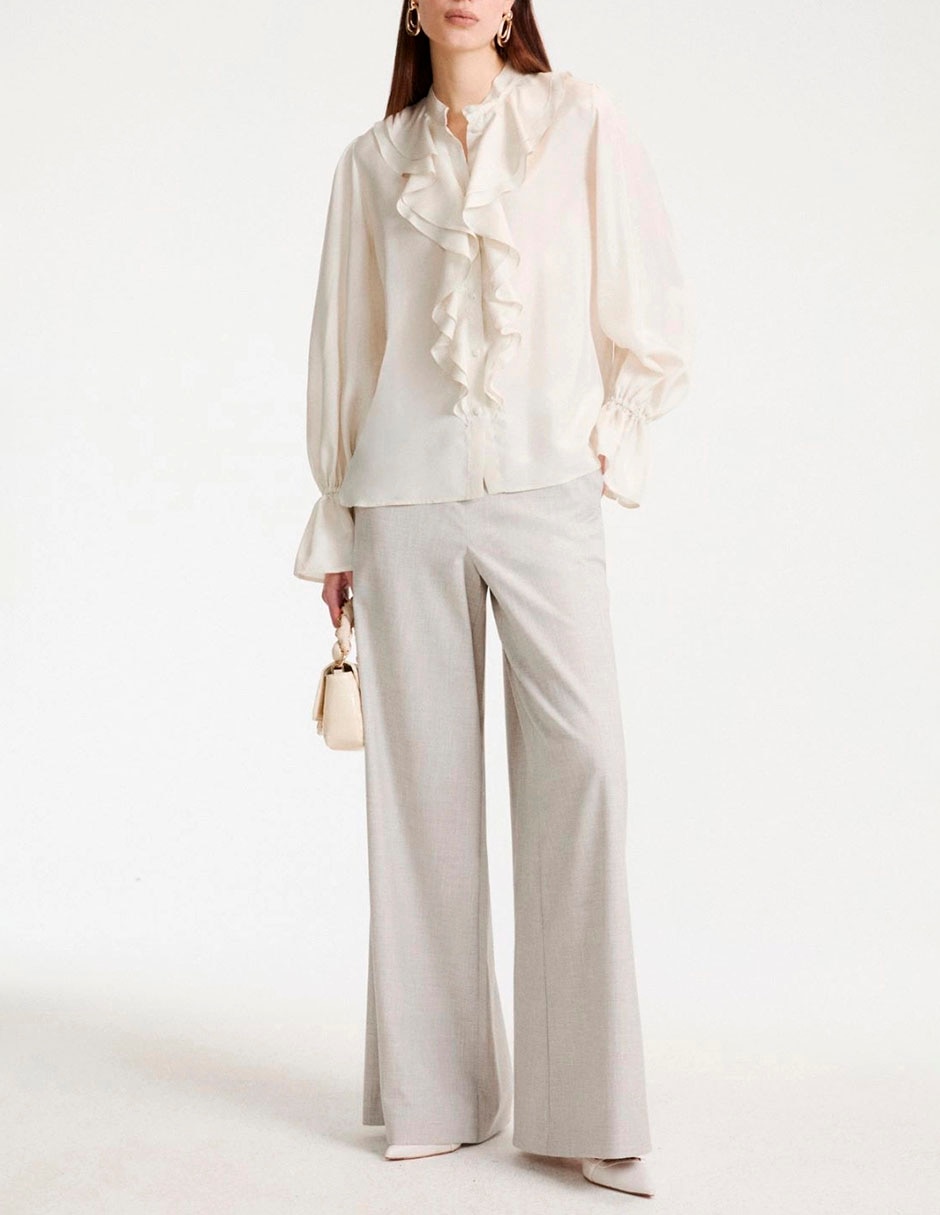 Pantalón de vestir amplio para mujer