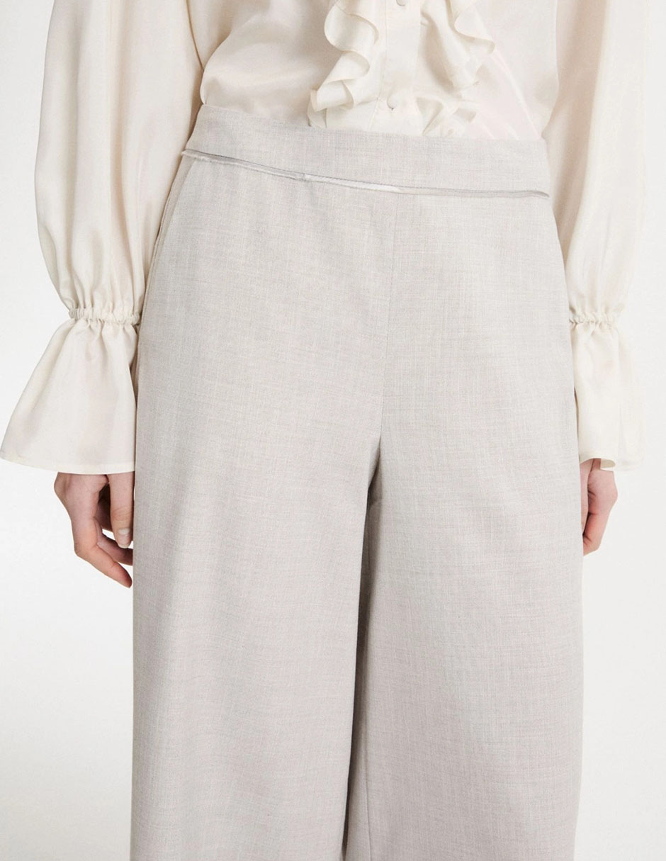 Pantalón de vestir amplio para mujer 4