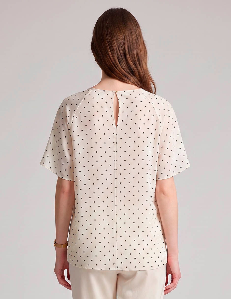 Blusa manga corta para mujer