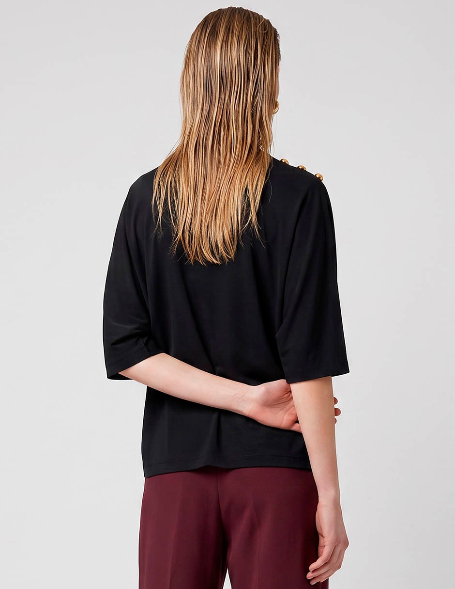 Playera manga al codo para mujer 2