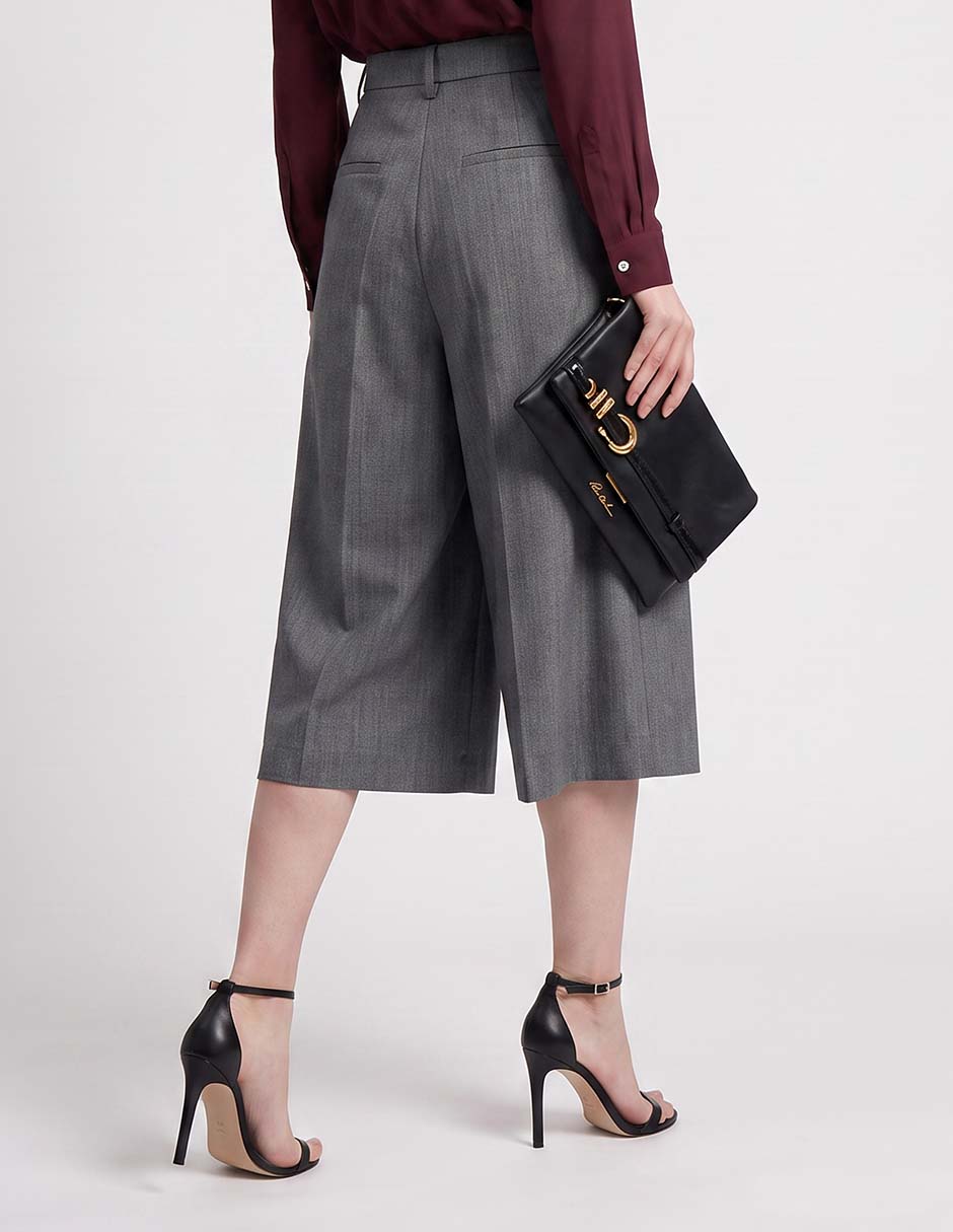 Pantalón coulotte relajado para mujer 2
