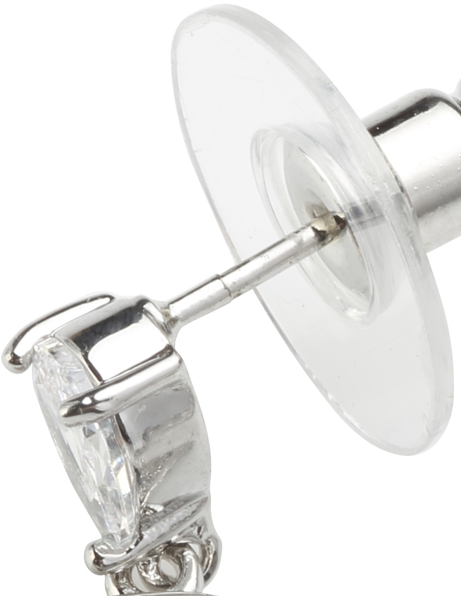 Aretes largos de ojo turco zirconia cúbica 5