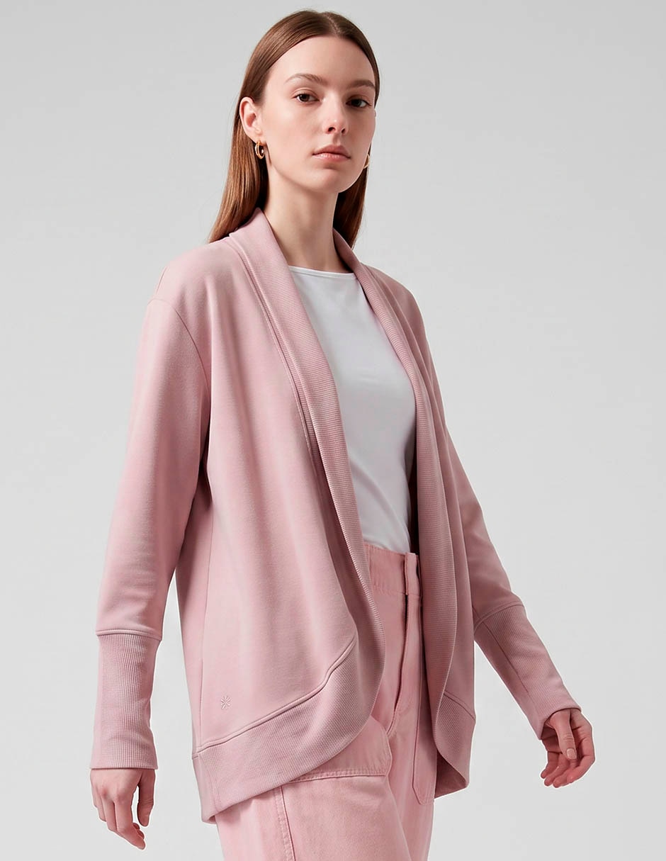 Suéter athleta cuello abierto para mujer
