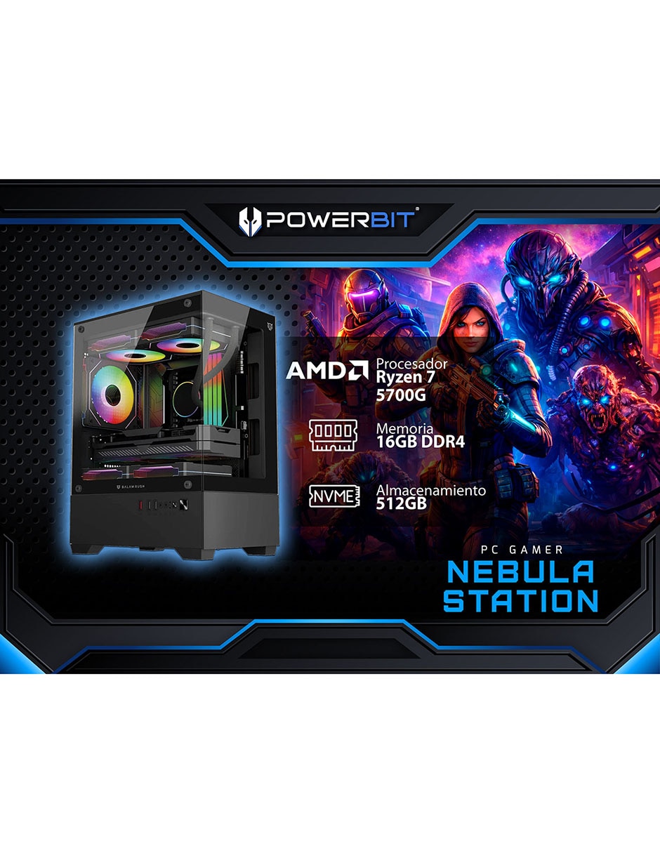 Computadora de escritorio ABS Nebula Station AMD Ryzen 7 Integrada 16 GB RAM 512 GB SSD