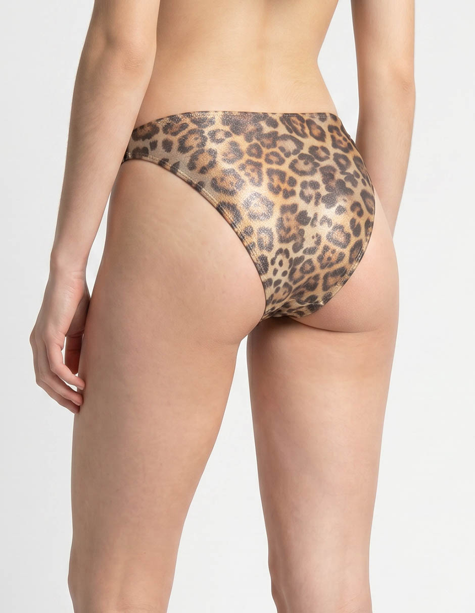Bikini estampado animal print a la cadera para mujer 2