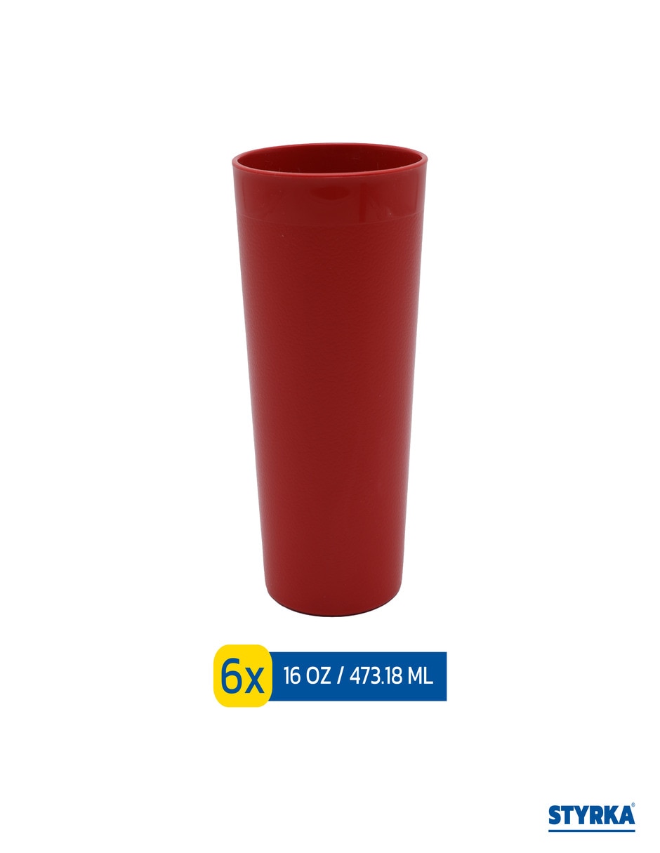 Set vasos largo Styrka con 6 piezas