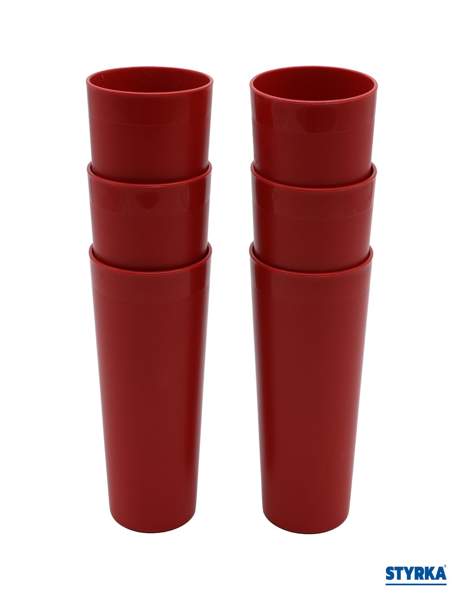 Set vasos largo Styrka con 6 piezas
