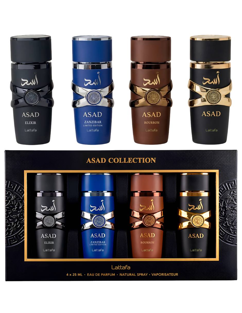 Set Eau de parfum Lattafa Perfumes Set Asad Collection para hombre