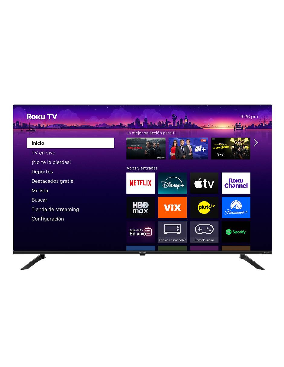 AIWA Pantalla Aiwa QLED de 4K/UHD AW58RKQ con Roku TV