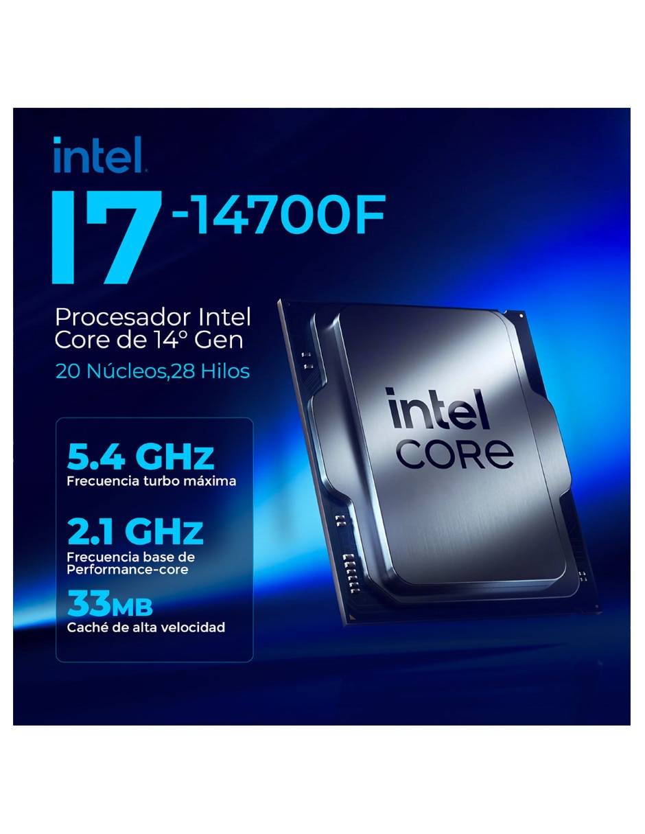 Computadora gamer Xtreme Pc Gaming XTMSII716GB55060MPPB 27 pulgadas Full Hd Intel Core I7 Nvidia Geforce RTX 5060 16 GB RAM 1 TB SSD