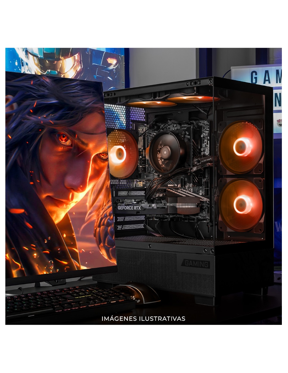 Computadora Gamer XTMSIR716GB5060PPB AMD Ryzen 7 NVIDIA GeForce RTX 5060 16 GB RAM 1 TB SSD 5