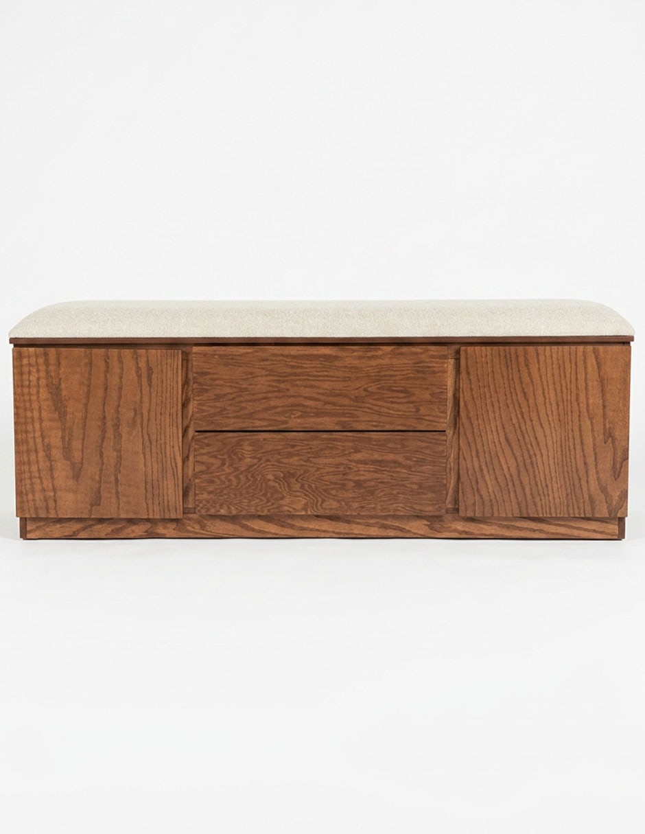 Pie de cama Altea de Madera encino