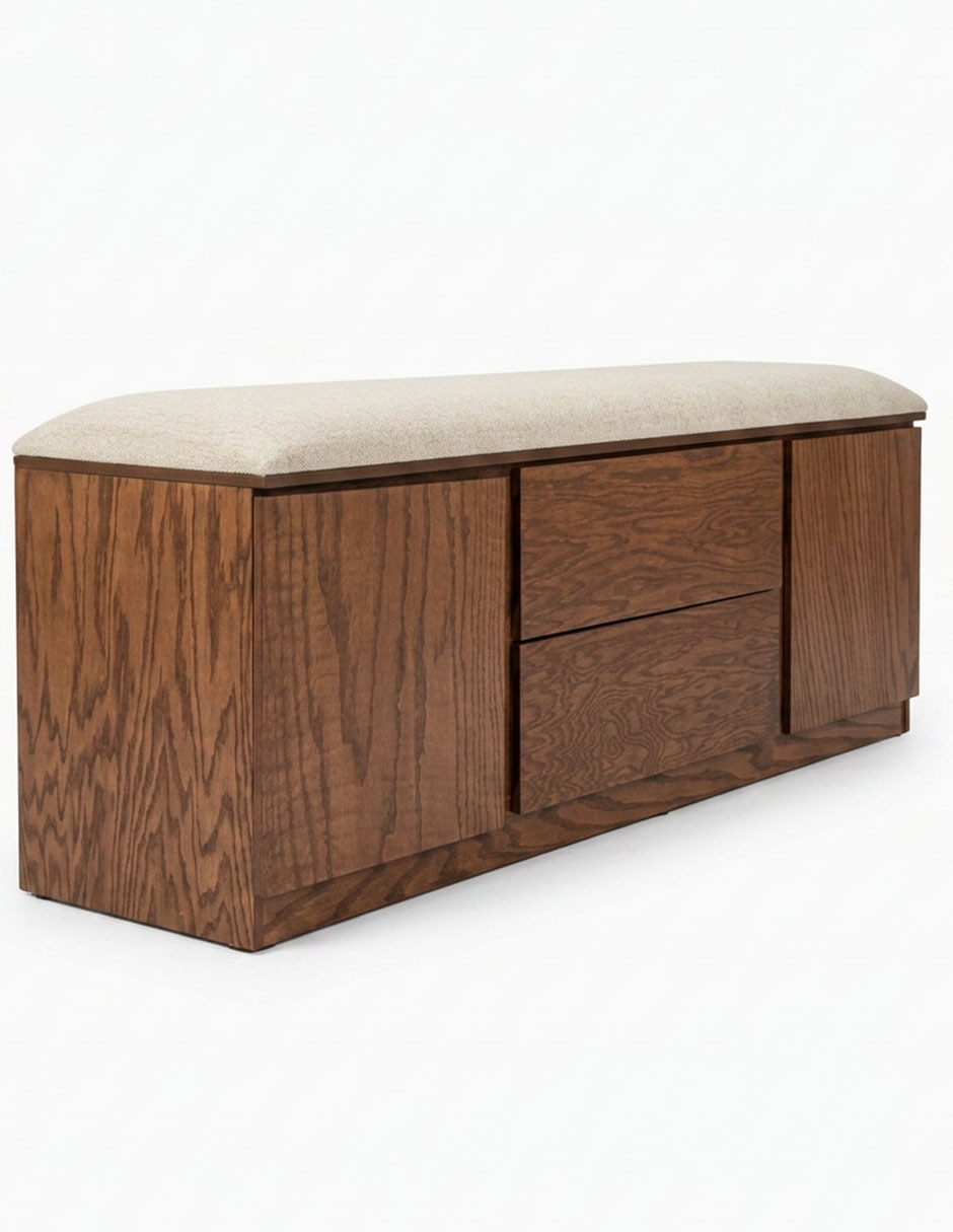 Pie de cama Altea de Madera encino 5