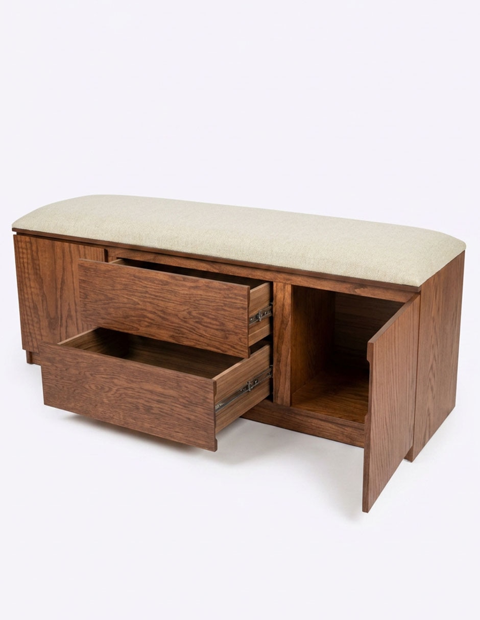 Pie de cama Altea de Madera encino 4