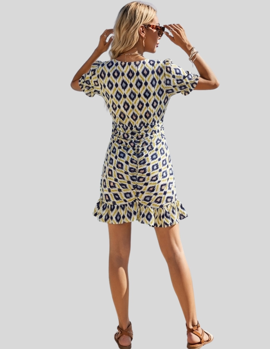 Vestido corto casual Malabis para mujer