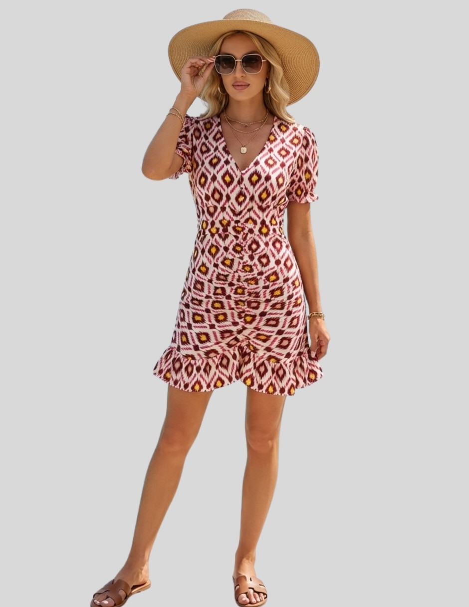 Vestido corto casual para mujer 6