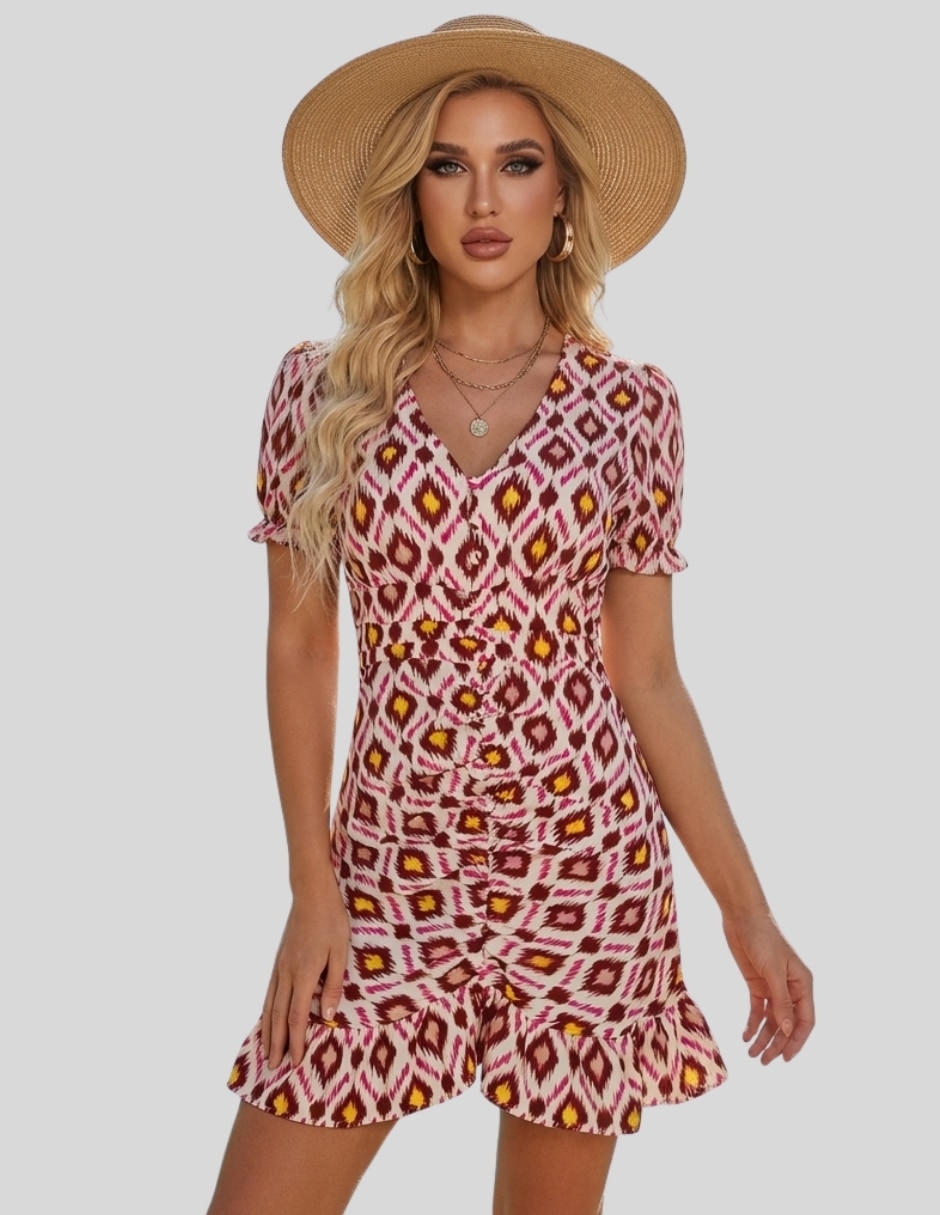 Vestido corto casual para mujer 2
