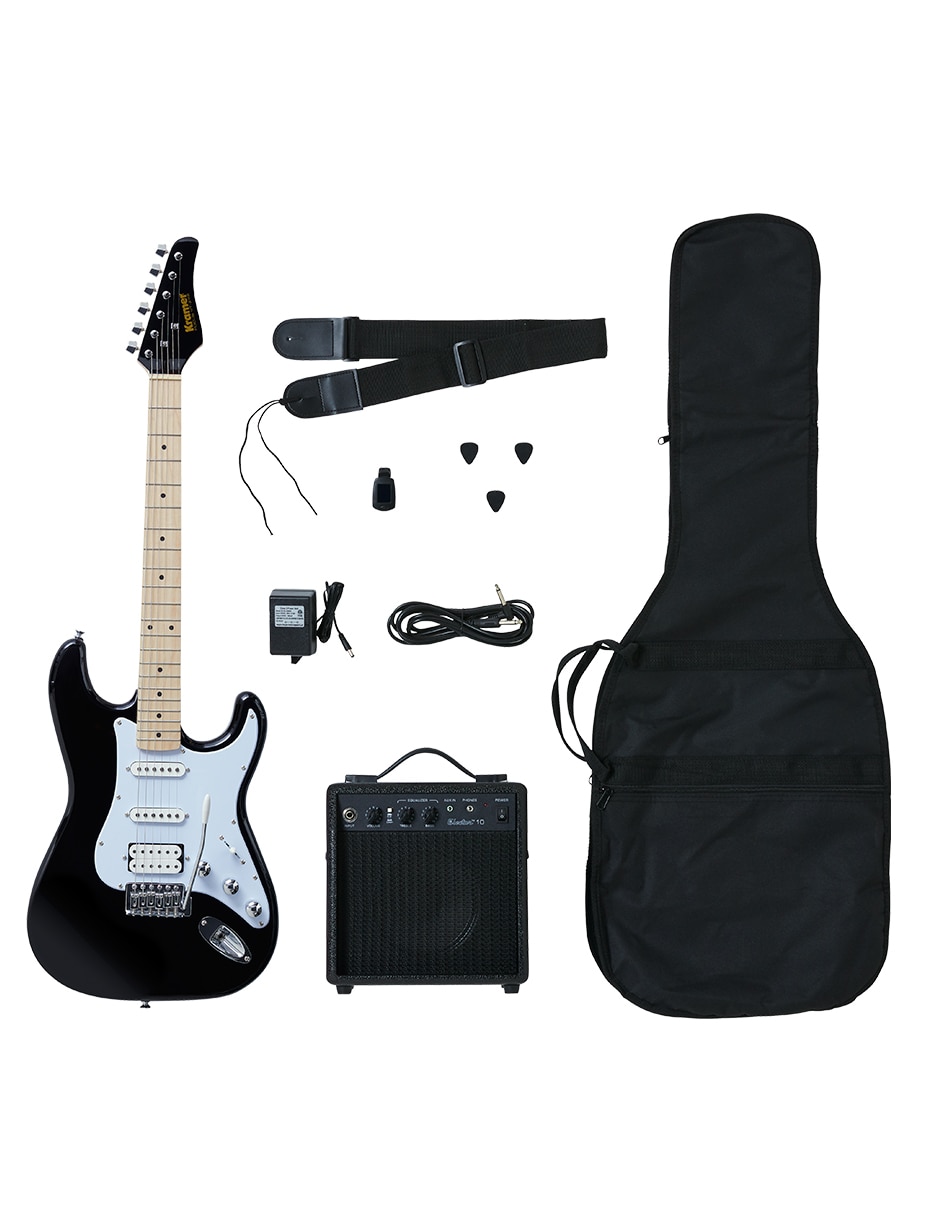 Guitarra eléctrica kramer focus ebony player pack