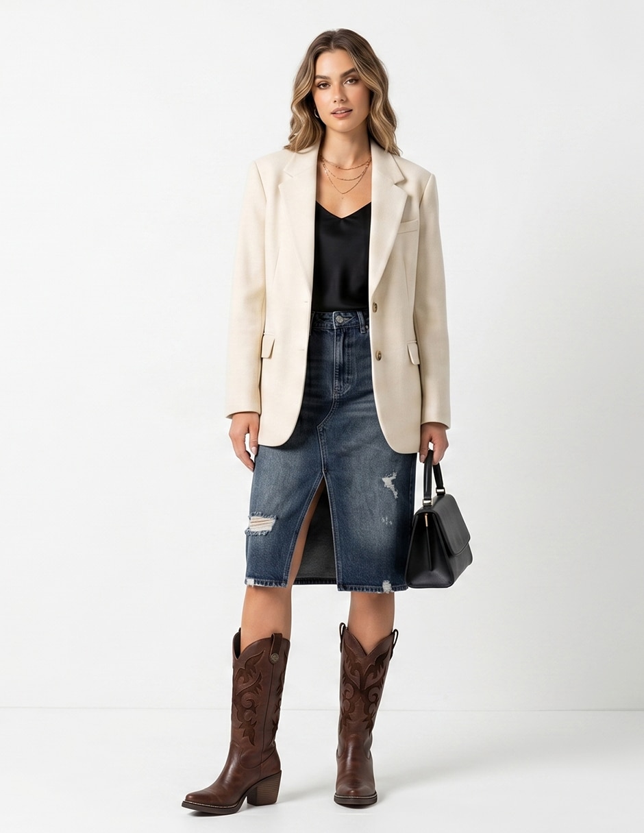 Bota cowboy a la rodilla Cowboy para mujer 8