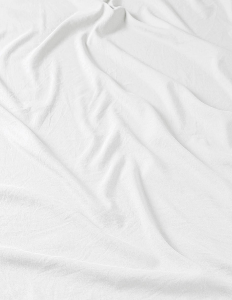Juego de sábanas de Microfibra Vianney Washeds Blanco