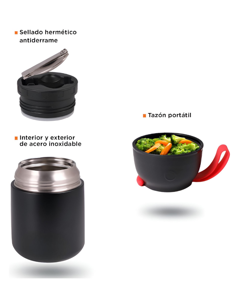 Termo de acero inoxidable con tapa rosca 4