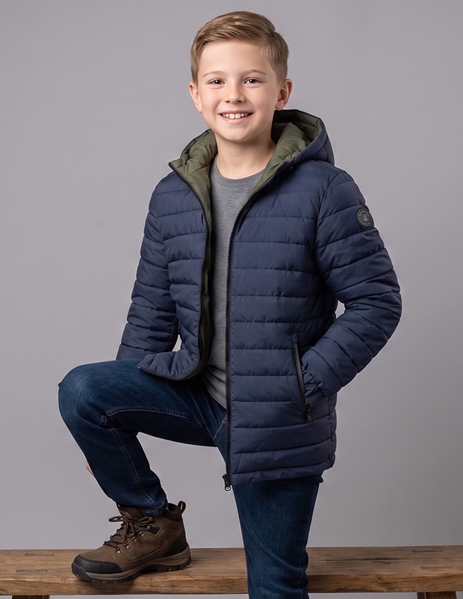 Chamarra reversible para niño