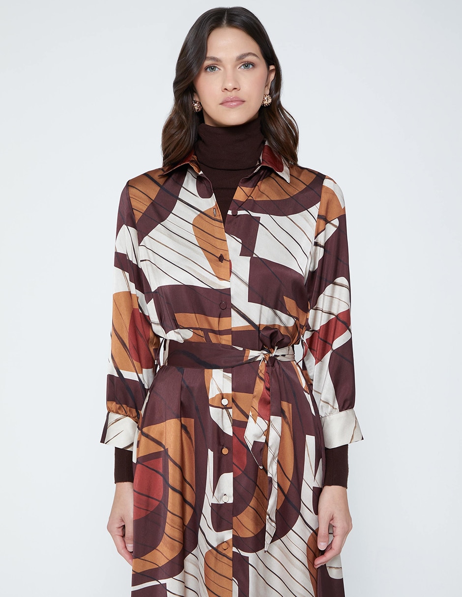 Vestido midi casual Studio F para mujer