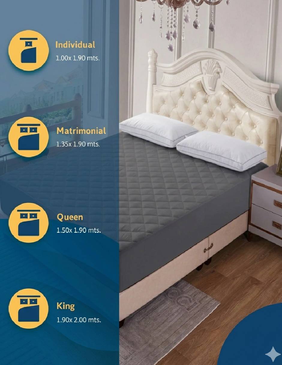 Protector de colchón Cloud Sleep Acolchado impermeable 3