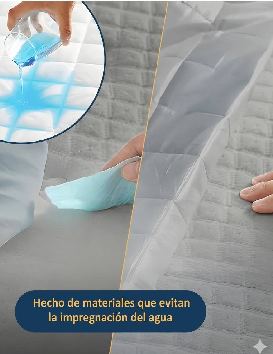 Protector de colchón Laila Comfort Cloud Sleep Acolchado impermeable