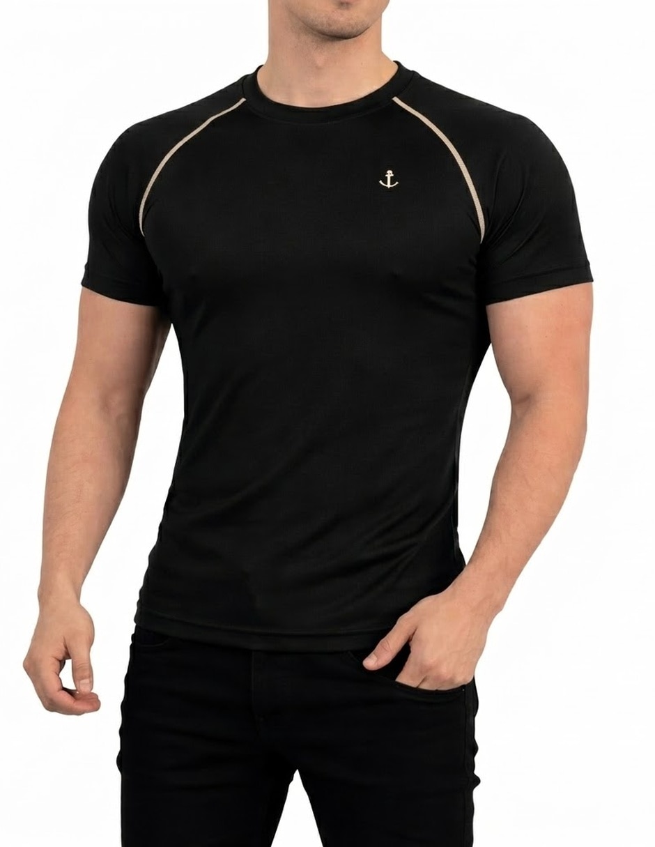 Playera John Leopard Heritage Slim cuello Redondo para hombre