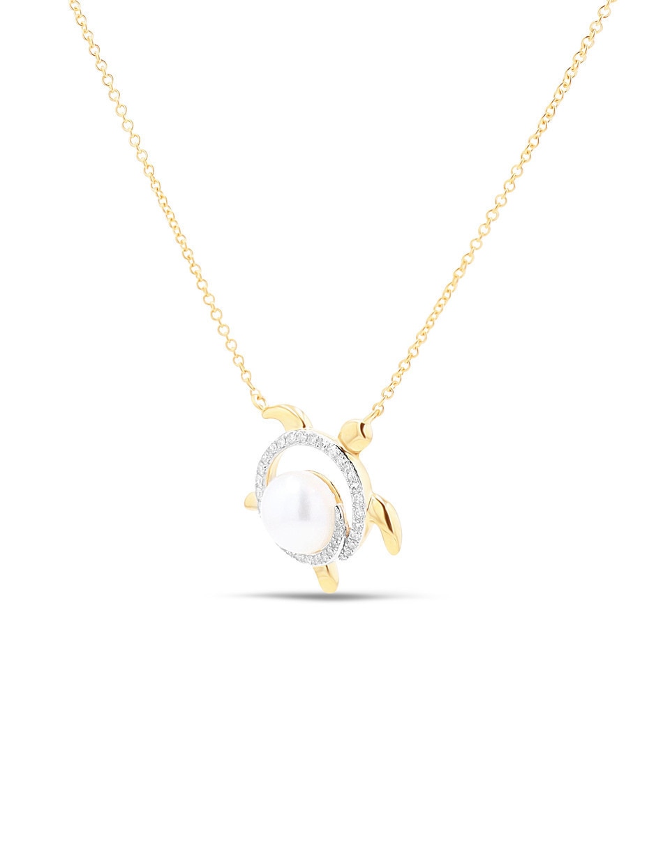 Collar con dije tortuga joyerias bizzarro de oro amarillo 14 k