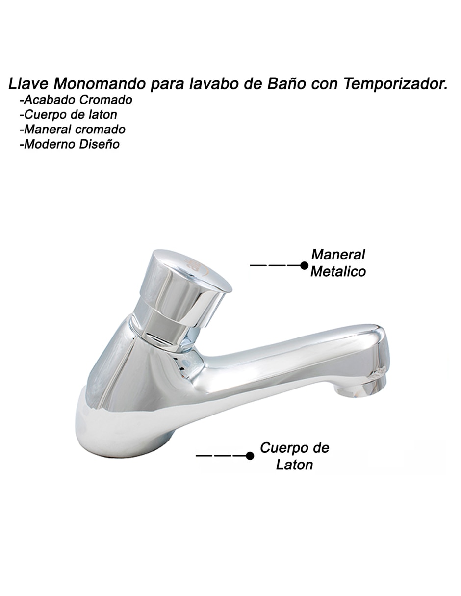 Monomando para lavabo 3