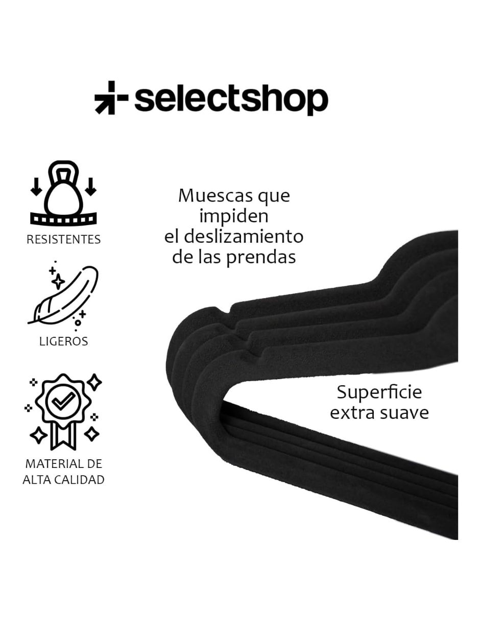 Gancho infantil ?Selectshop de terciopelo 50 piezas