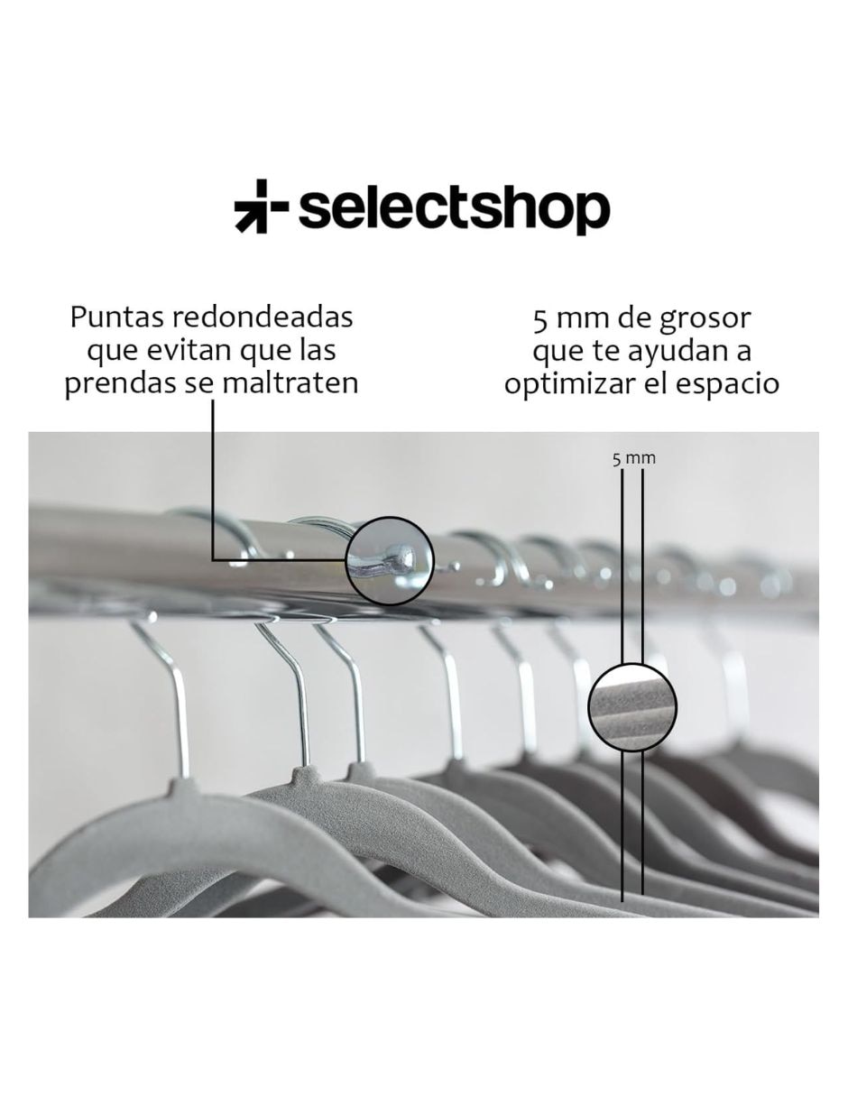 Gancho infantil de terciopelo 50 piezas 3