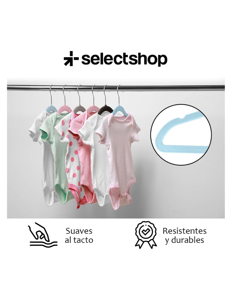 Gancho infantil de terciopelo 50 piezas 4