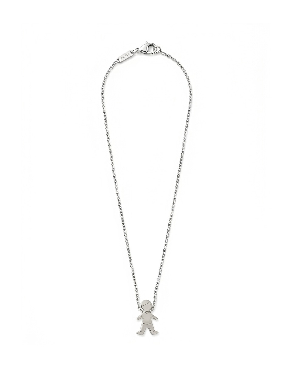 Collar con dije de niño Teresa Dáz Joyerá Mexicana Para ti mamá de plata P 925