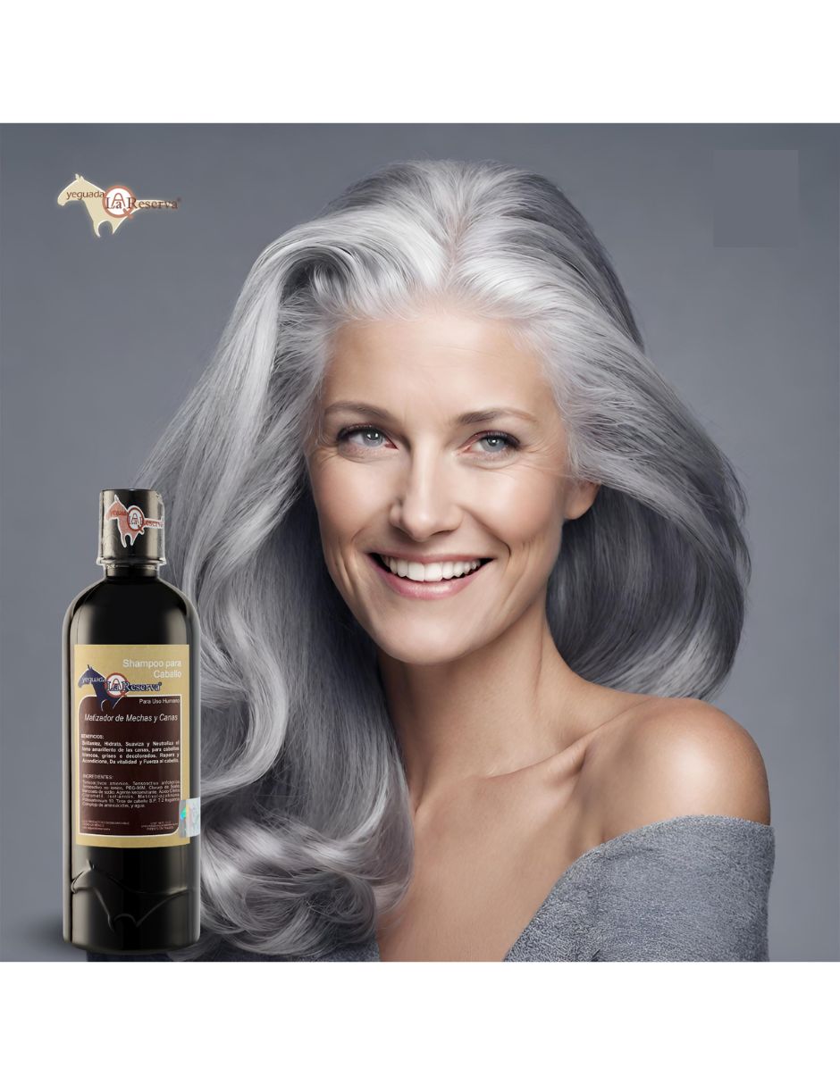Shampoo matizador de canas para cabello todo tipo shampoo matizador yeguada la reserva matizador de cabello