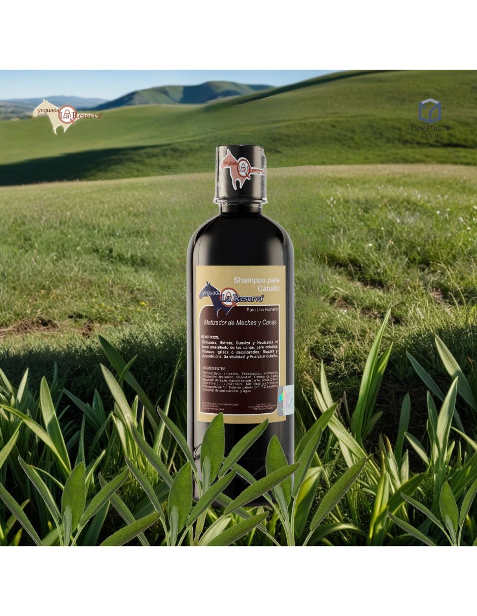 Shampoo matizador de canas para cabello todo tipo shampoo matizador yeguada la reserva matizador de cabello