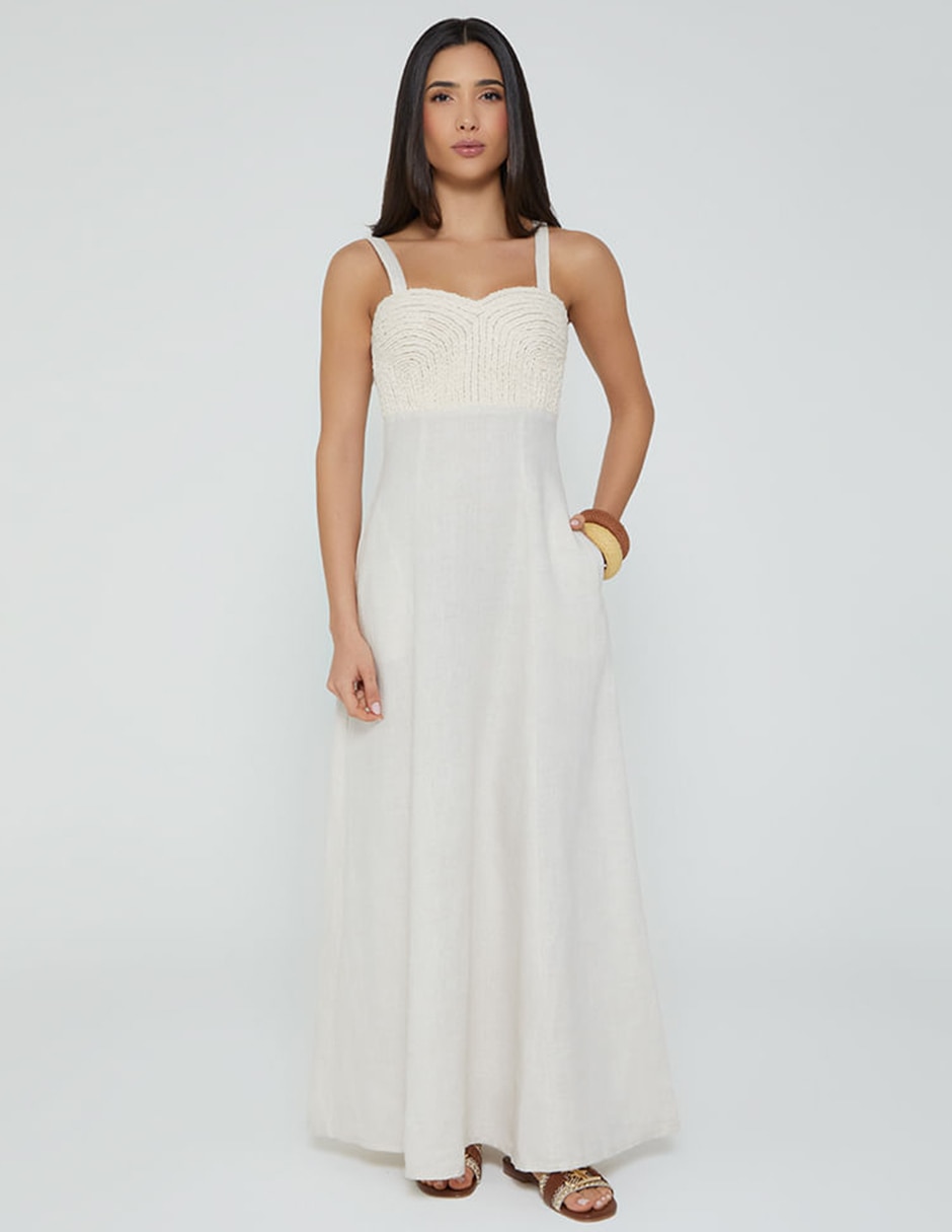 Vestido largo Studio F para mujer