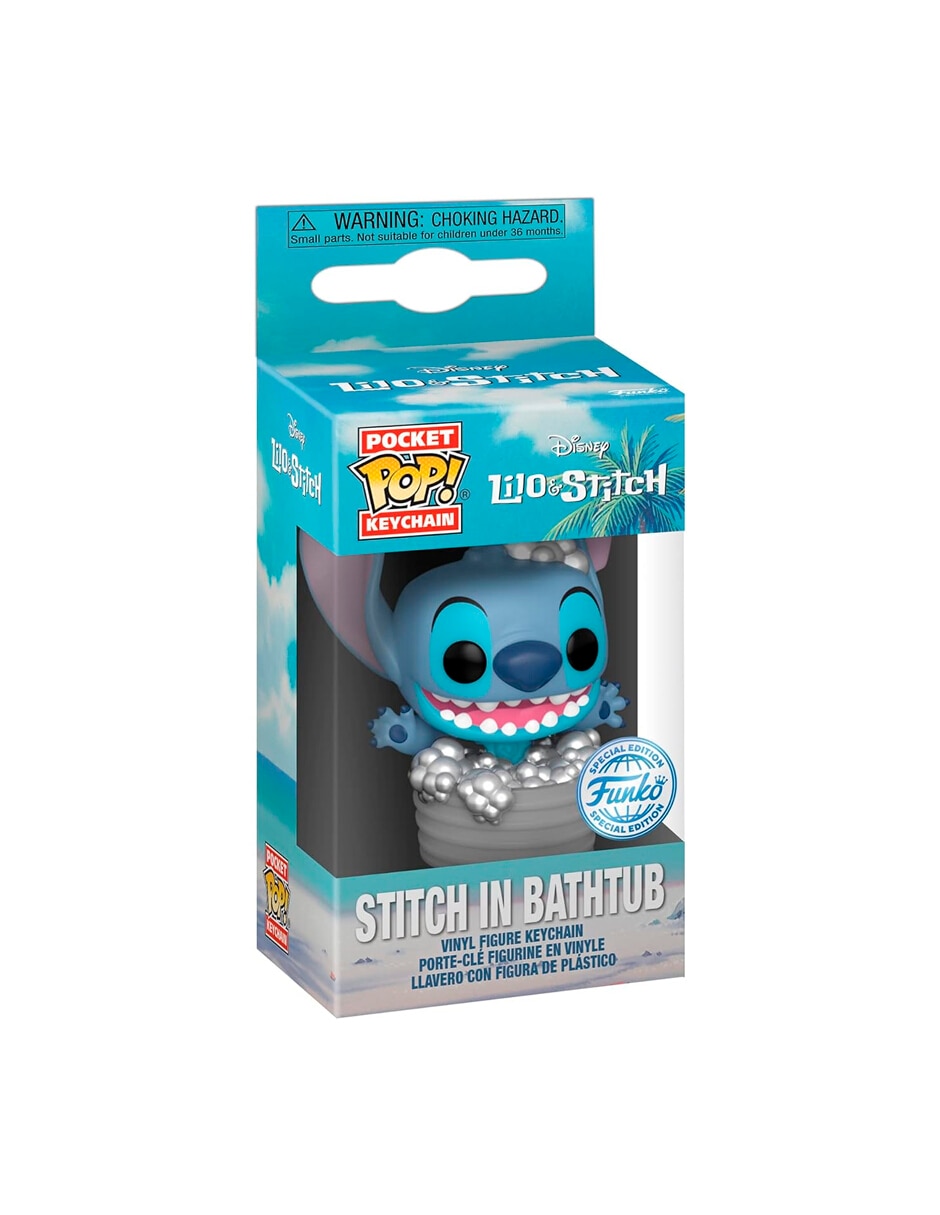 Llavero funko pocket pop keychan stitch de plástico