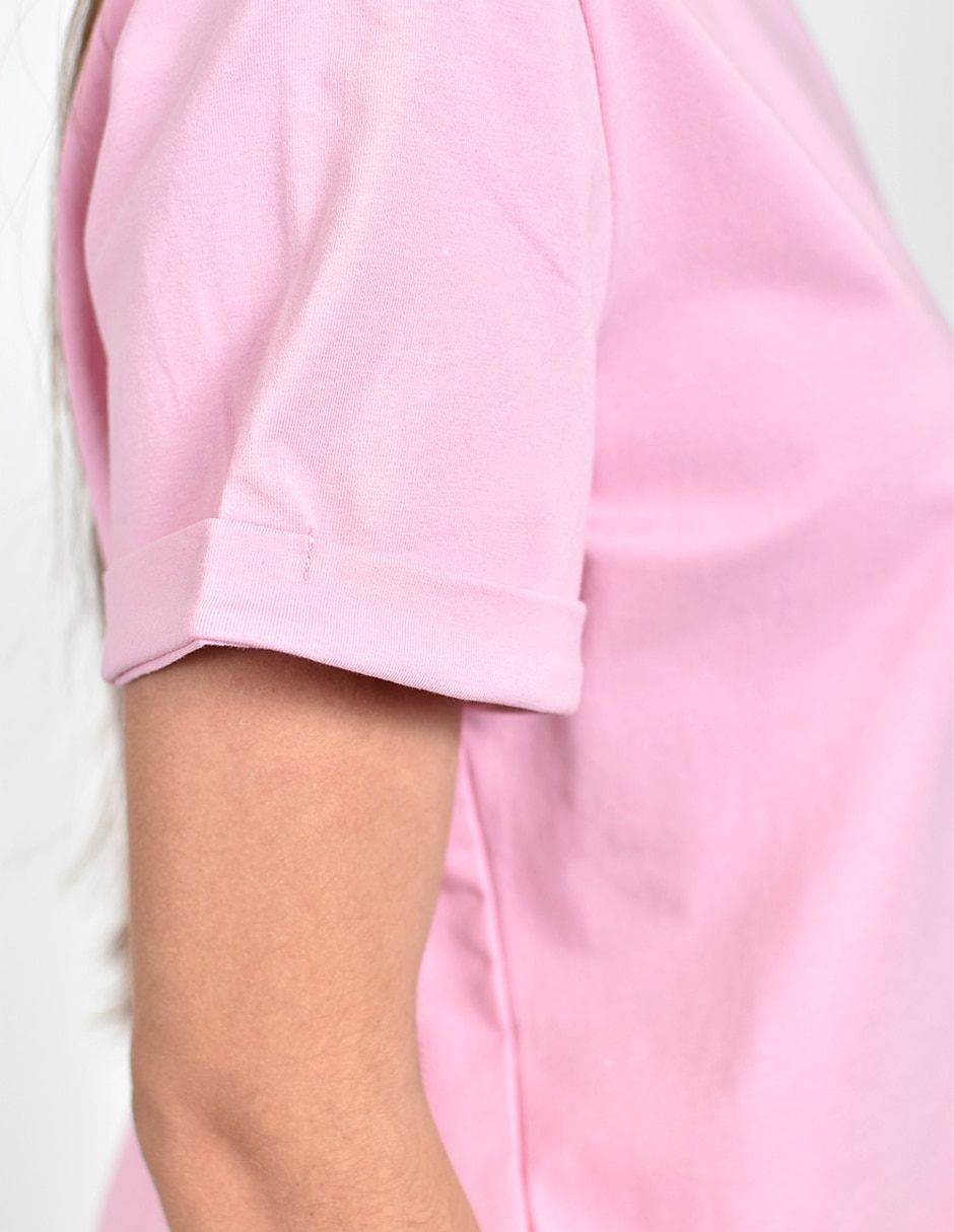 Playera manga corta cuello redondo para mujer 3