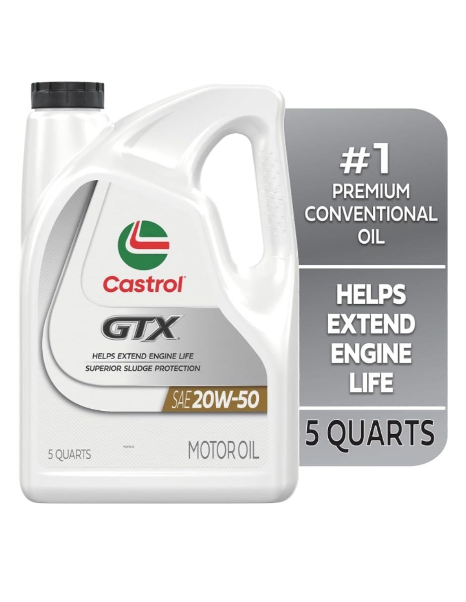 Aceite castrol para automóvil 20w-50 5l