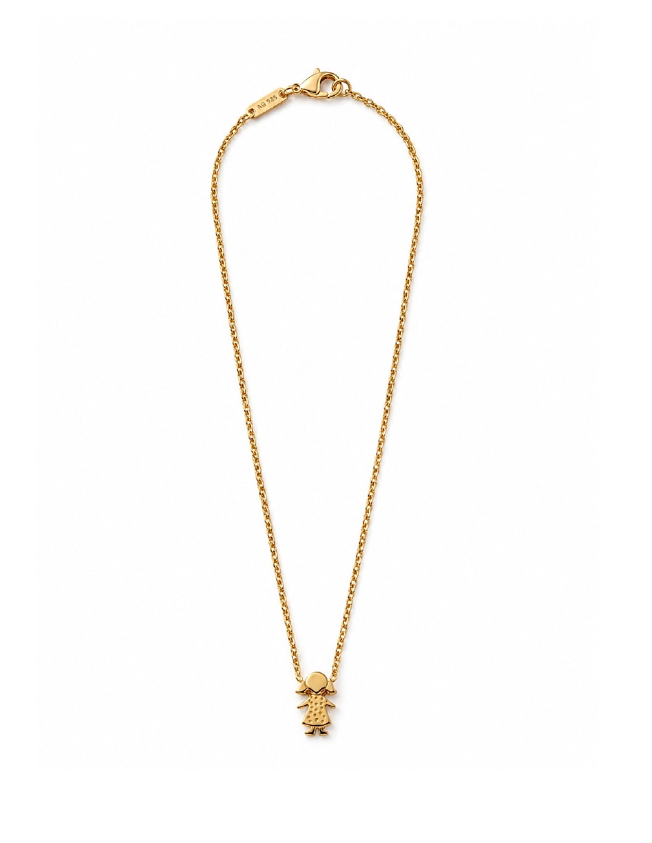 Collar con dije de niña Teresa Dáz Joyería Mexicana Para ti mamá de plata P 925 Collar con dije de niña Teresa Dáz Joyería Mexicana Para ti mamá de plata P 925